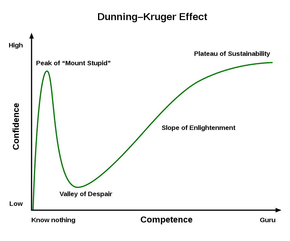 dunning-kruger curve